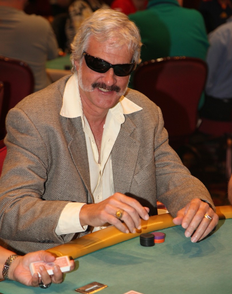 Ernie Rencurrell at the Dan LeBatard Poker Tournament at Dania Jai lai